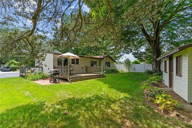 37 Ridge Rd, East Greenwich, RI 02818 - view of yard with a deck