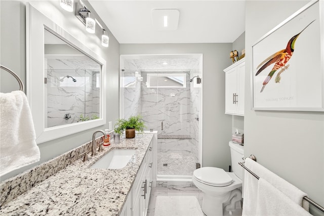 2 Sydney Rose Ct Unit B, Johnston, RI 02919 - full bath with marble finish flooring, vanity, and a marble finish shower