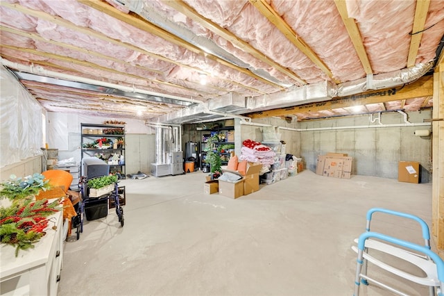 2 Sydney Rose Ct Unit B, Johnston, RI 02919 - unfinished basement with water heater
