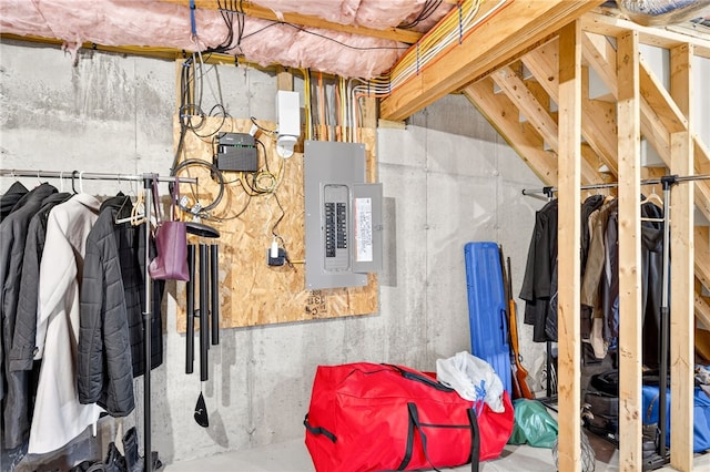 2 Sydney Rose Ct Unit B, Johnston, RI 02919 - unfinished below grade area with electric panel