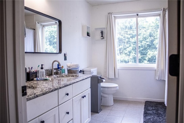 2 Main St Unit 21, Lincoln, RI 02802 - full bathroom with vanity, tile patterned flooring, and a shower with curtain