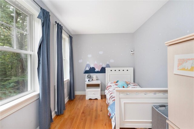219 Fenner Hill Rd, Hopkinton, RI 02832 - bedroom featuring multiple windows and light wood-style flooring