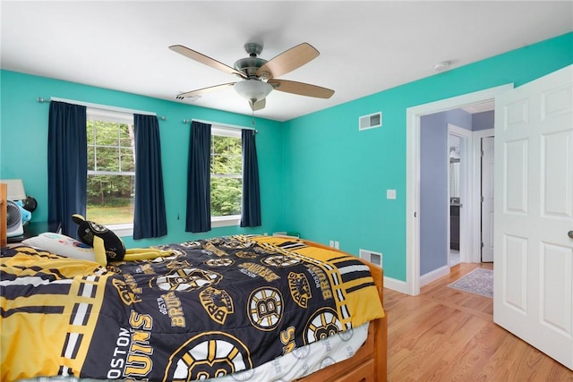 219 Fenner Hill Rd, Hopkinton, RI 02832 - bedroom featuring wood finished floors and a ceiling fan