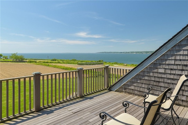 17 Ferolbink Way, Little Compton, RI 02837 - wooden deck with a water view