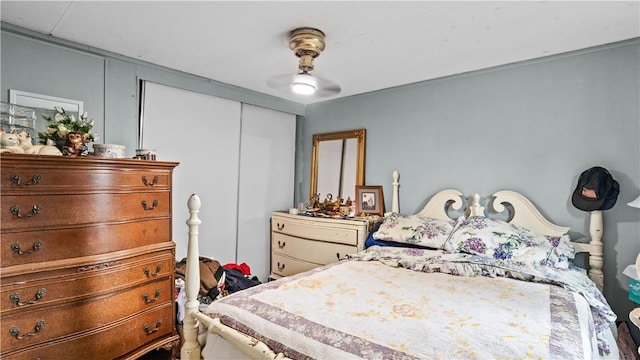 245 Manton St, Pawtucket, RI 02861 - bedroom with a closet and a ceiling fan