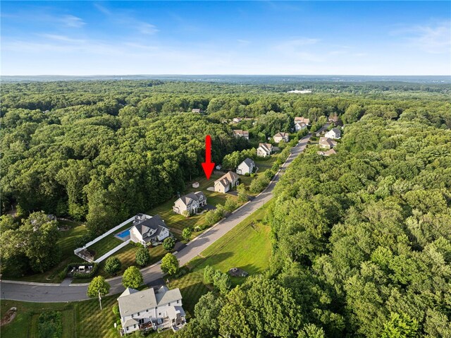 10 Sables Way, Lincoln, RI 02865 - aerial view of property's location featuring a heavily wooded area