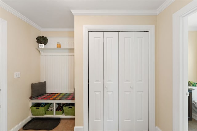 10 Sables Way, Lincoln, RI 02865 - mudroom featuring ornamental molding