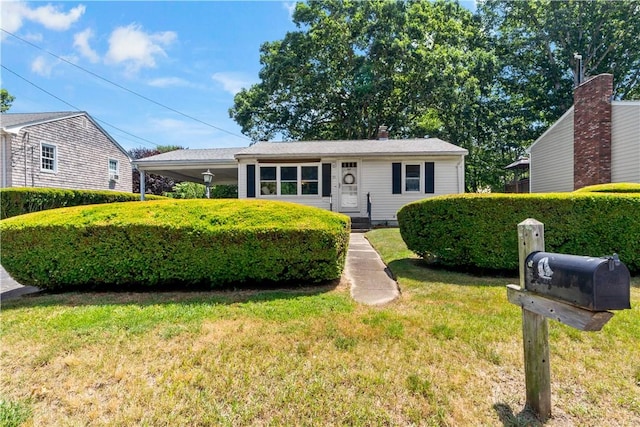 55 Wayland Trl, Narragansett, RI 02882 - ranch-style home featuring a front yard