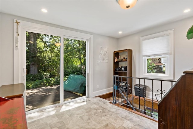 55 Wayland Trl, Narragansett, RI 02882 - doorway featuring baseboards and recessed lighting