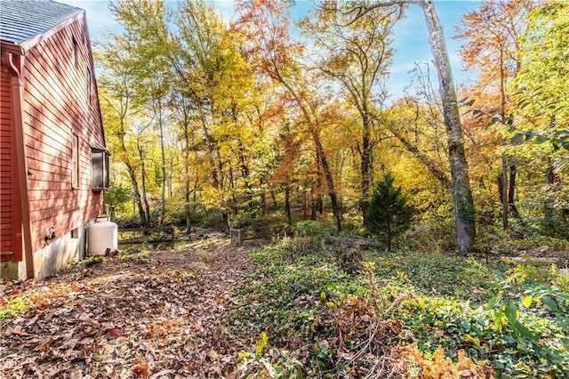 584 Division Rd, East Greenwich, RI 02818 - view of yard featuring a wooded view