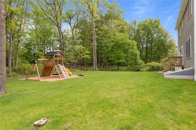 25 Kristin Dr, Cranston, RI 02921 - view of grassy yard with a playground