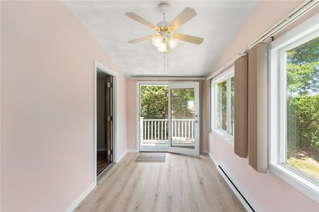 19 Cantara St, West Warwick, RI 02893 - unfurnished sunroom featuring lofted ceiling