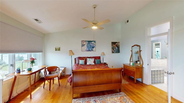 4090 Post Rd Unit B, Warwick, RI 02886 - bedroom featuring light wood-type flooring and lofted ceiling