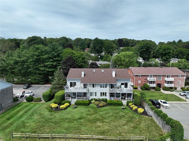 4090 Post Rd Unit B, Warwick, RI 02886 - view of subject property featuring a heavily wooded area