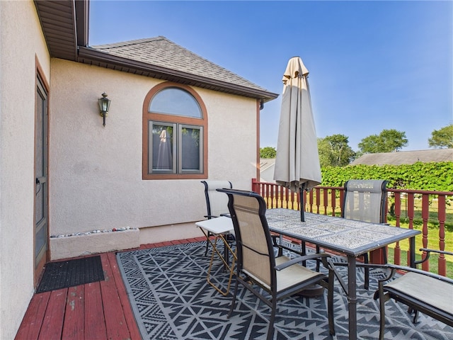 128 Arbor Ter, Tiverton, RI 02878 - deck featuring outdoor dining space