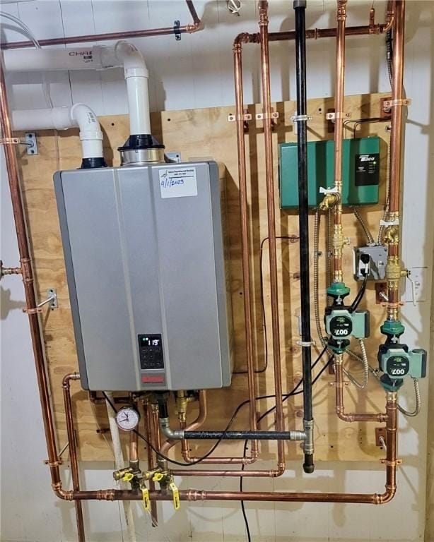57 Hillside Rd, Lincoln, RI 02865 - utilities featuring tankless water heater