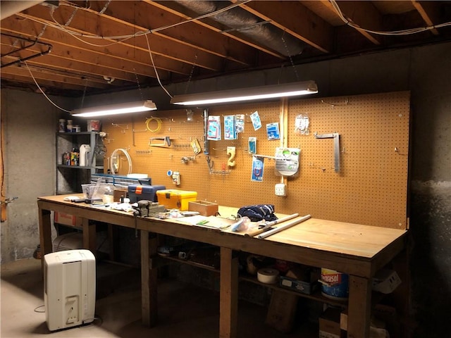 2 Marywood Ln, Cumberland, RI 02864 - basement featuring a workshop area