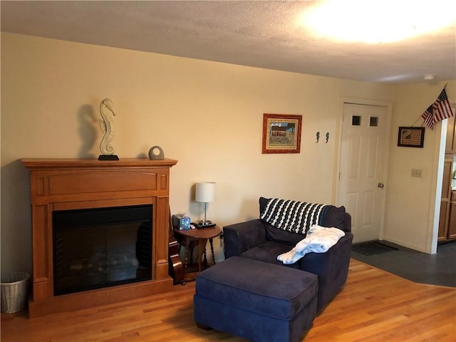 2 Marywood Ln, Cumberland, RI 02864 - living area featuring wood finished floors and a glass covered fireplace