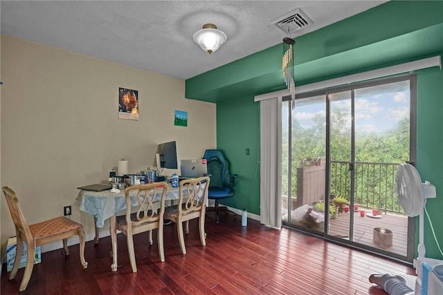 196 Old River Rd Unit 166, Lincoln, RI 02865 - home office with wood finished floors and a textured ceiling