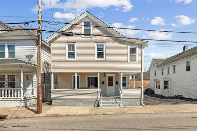 67 Pleasant St, Westerly, RI 02891 - view of front of house with a porch