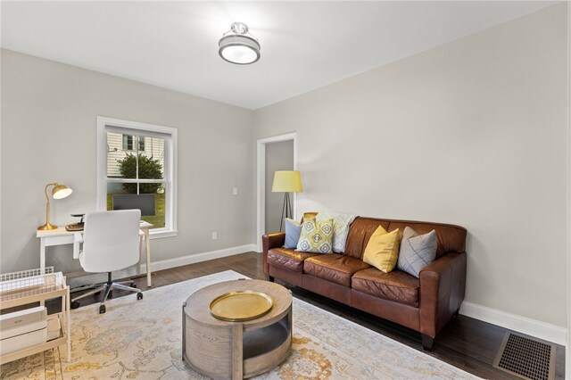 15 Mathew Rd, Tiverton, RI 02878 - living room featuring wood finished floors and an office area