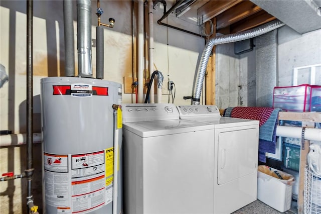 47 Morgan Ave Unit 61, Johnston, RI 02919 - laundry area featuring gas water heater and washer and dryer
