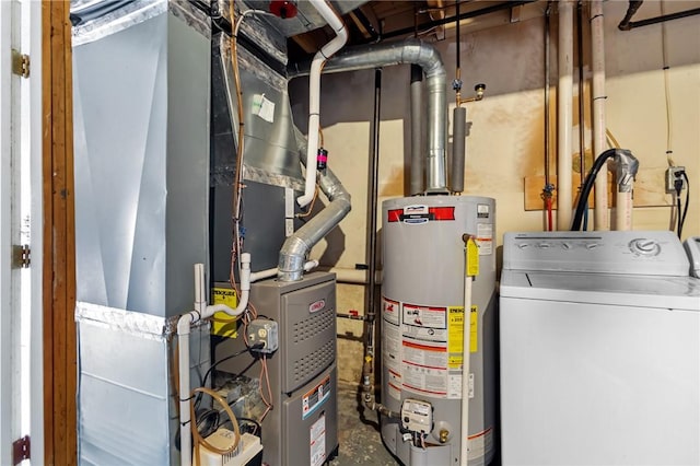 47 Morgan Ave Unit 61, Johnston, RI 02919 - utility room featuring washer / clothes dryer and gas water heater