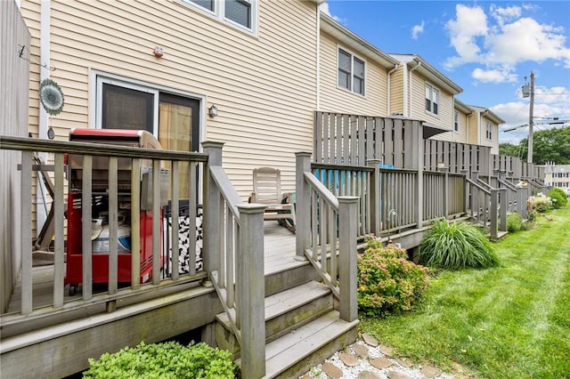 47 Morgan Ave Unit 61, Johnston, RI 02919 - wooden deck with a yard and a residential view