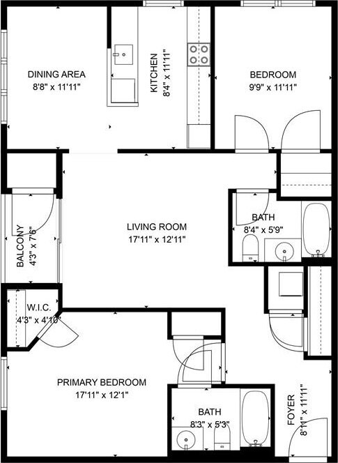 112 Mill St Unit 203, Woonsocket, RI 02895 - view of room layout