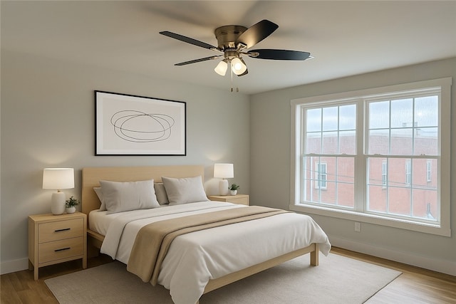 5 Crawford St, West Warwick, RI 02893 - bedroom featuring light wood-style floors and a ceiling fan