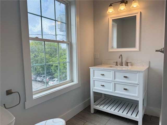 5 Crawford St, West Warwick, RI 02893 - bathroom featuring vanity and baseboards