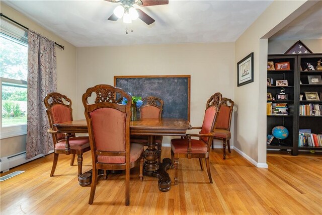 65 Jeri Lynn Cir, Warwick, RI 02886 - dining area featuring wood finished floors and a ceiling fan