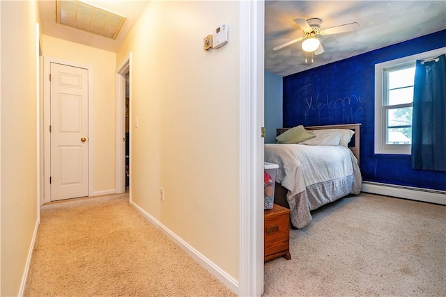 65 Jeri Lynn Cir, Warwick, RI 02886 - carpeted bedroom featuring baseboard heating and ceiling fan