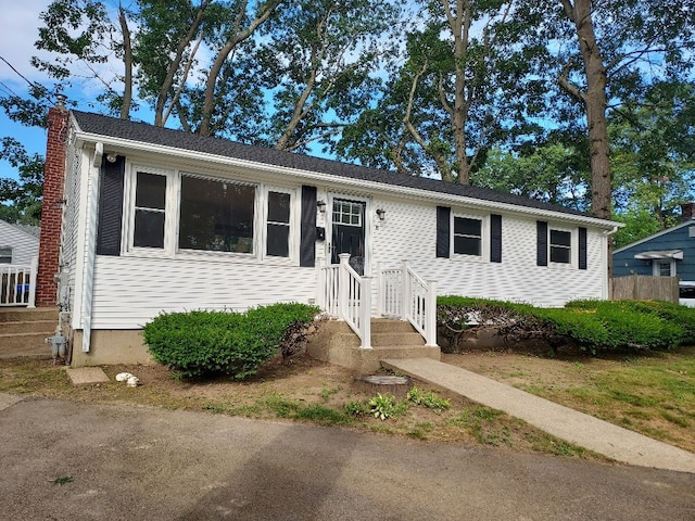16 Fyffe Ave, Cranston, RI 02920 - view of front of property with a chimney