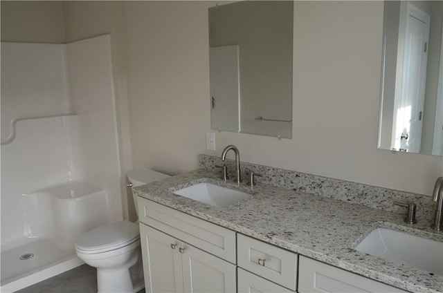 68 Greene St Unit 5, Warwick, RI 02886 - full bathroom with double vanity and toilet