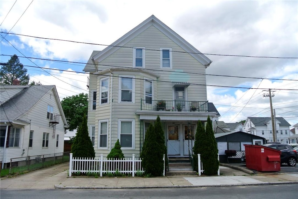 18 Standish Ave, Cranston, RI 02920 - view of front of home featuring covered porch