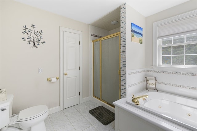 32 Susan Dr, Cumberland, RI 02864 - full bath with a shower stall, a whirlpool tub, and tile patterned floors