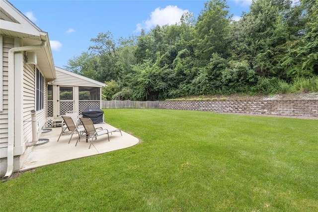 32 Susan Dr, Cumberland, RI 02864 - view of yard featuring a patio and a sunroom