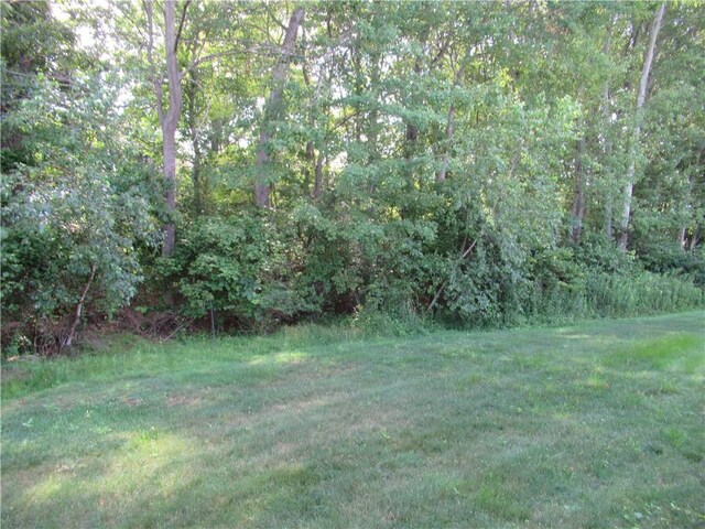73 Orchard Meadows Dr Unit 73, Smithfield, RI 02917 - view of grassy yard with a forest view