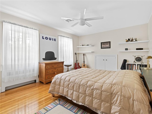 173 Gaskill St, Woonsocket, RI 02895 - bedroom featuring wood finished floors and a ceiling fan