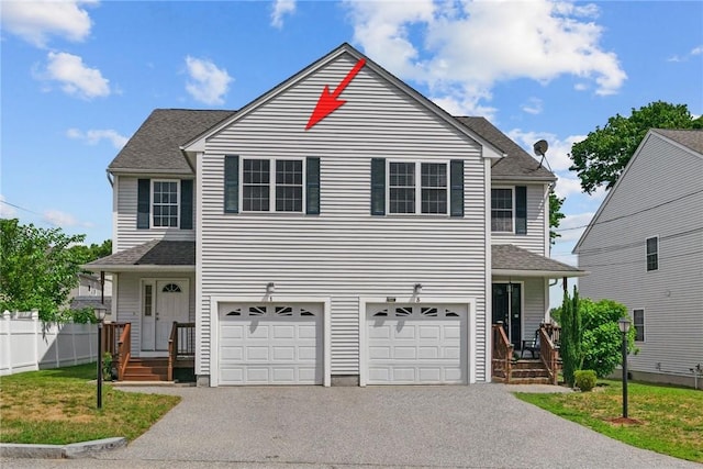 1 Lisi Ln Unit 1, Providence, RI 02904 - traditional-style house with asphalt driveway, a garage, and a shingled roof