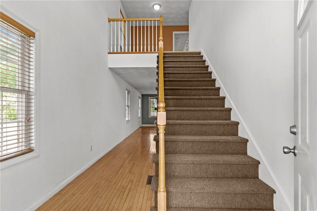 1 Lisi Ln Unit 1, Providence, RI 02904 - staircase with baseboards and wood finished floors
