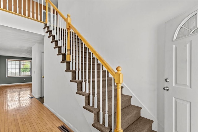 1 Lisi Ln Unit 1, Providence, RI 02904 - stairway with baseboards and wood-type flooring