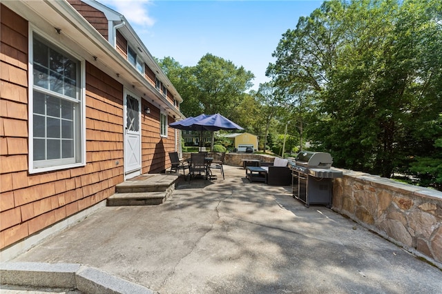 85 N Cobble Hill Rd, Warwick, RI 02886 - view of patio / terrace with outdoor dining area and area for grilling