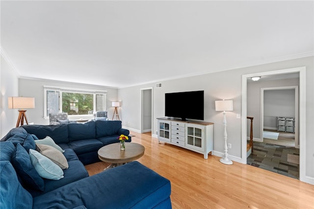 85 N Cobble Hill Rd, Warwick, RI 02886 - living area with crown molding and wood finished floors