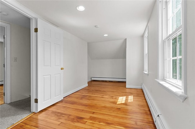 188 Reynolds Ave, Warwick, RI 02889 - bonus room with a baseboard radiator, light wood-style floors, and recessed lighting