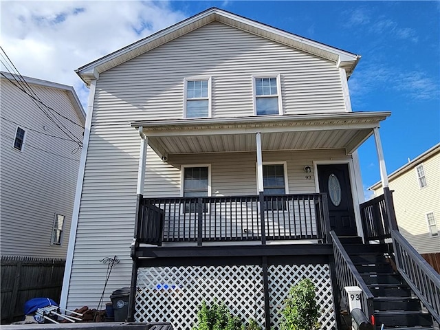 93 Dixon St Unit 1Front, Providence, RI 02907 - view of front facade featuring stairs and a porch
