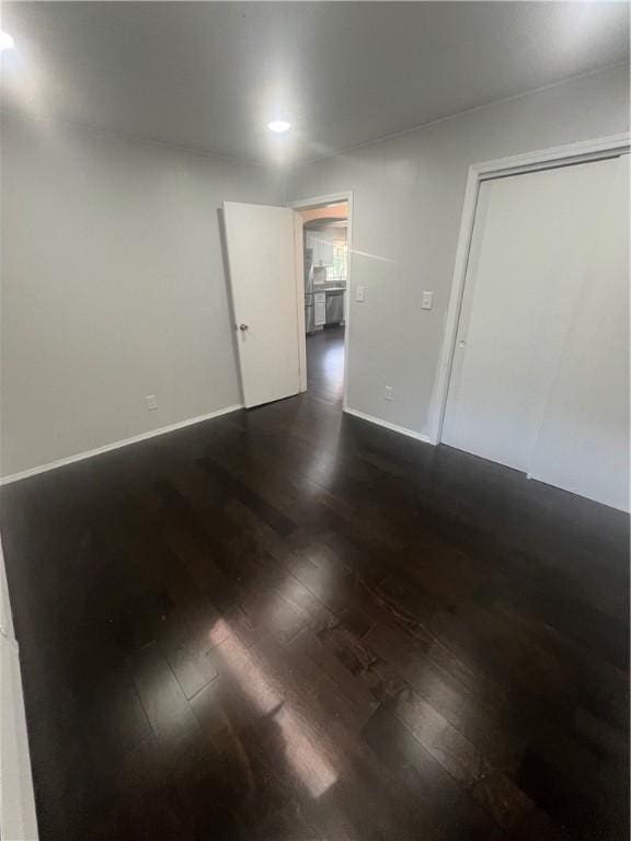 354 Rhodes Ave, Woonsocket, RI 02895 - spare room featuring dark wood finished floors and recessed lighting