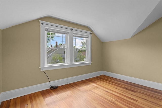 8 Parkman St, Providence, RI 02907 - bonus room featuring vaulted ceiling and light wood finished floors