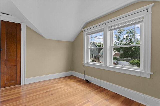 8 Parkman St, Providence, RI 02907 - bonus room with vaulted ceiling and light wood-style flooring